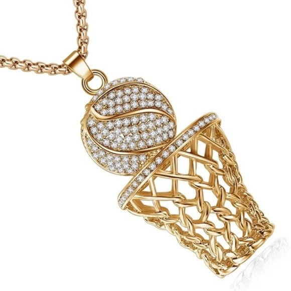 Unbranded Other - Basketball Hoop Pendant/ Necklace